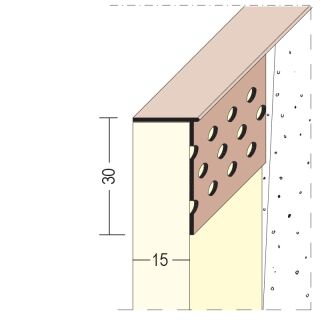 37865 305,0 10 Abschlussprofil für den Trockenbau ab 15 mm GK Hart-PVC