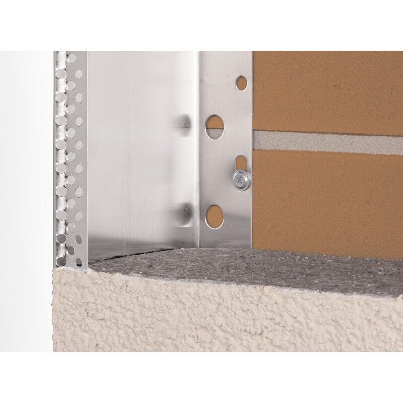 93304 250,0 Abschlussprofil für WDV-Systeme 40 mm, Alu Aluminium natur