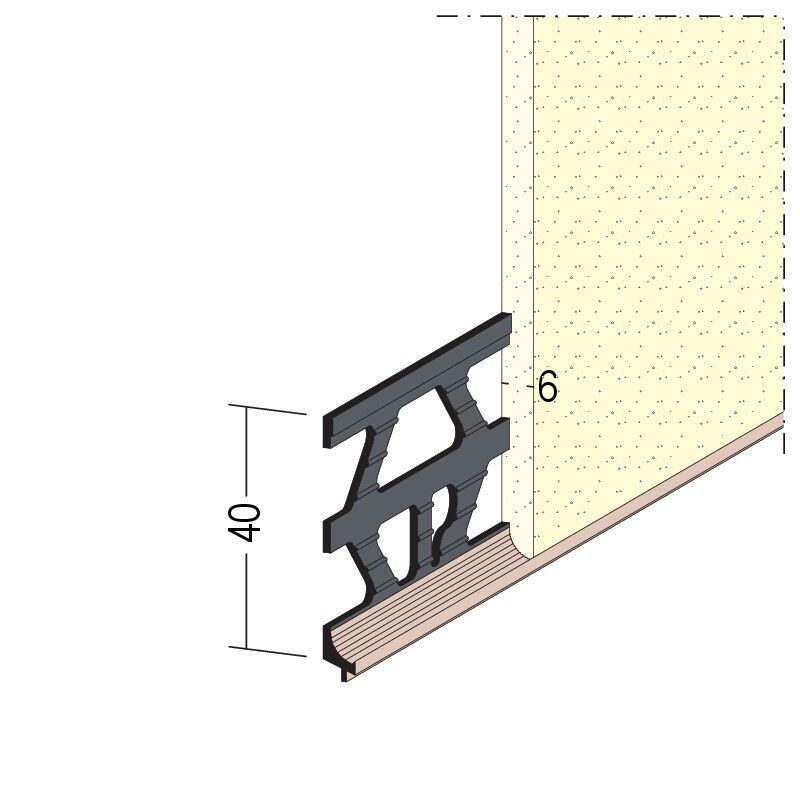 Protektorwerk Sockelprofil Innen- und Außenputz