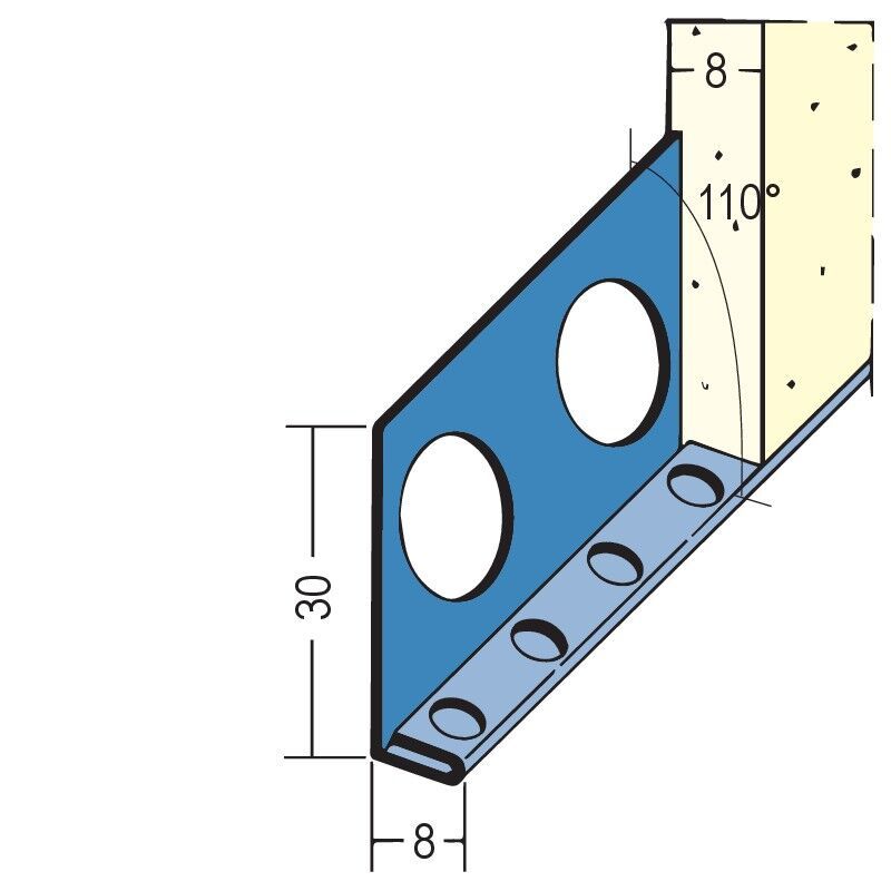 Protektorwerk Sockelprofil Innen- und Außenputz