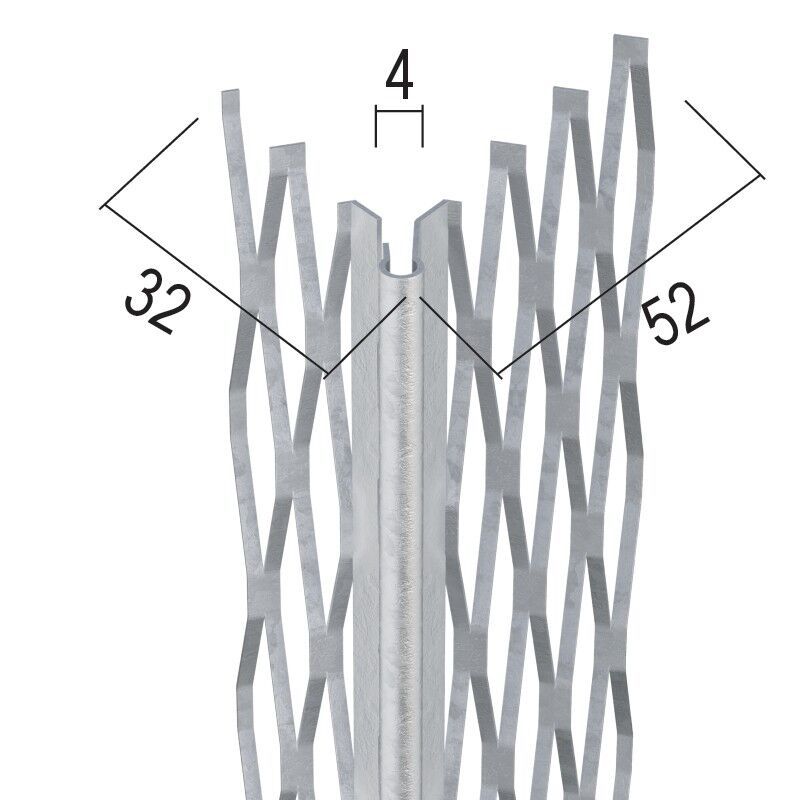 Protektorwerk Kantenprofil Innen- und Außenputz, runder Kopf