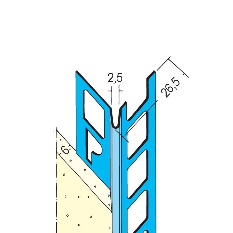 Protektorwerk Kantenprofil Innenputz, runder Kopf