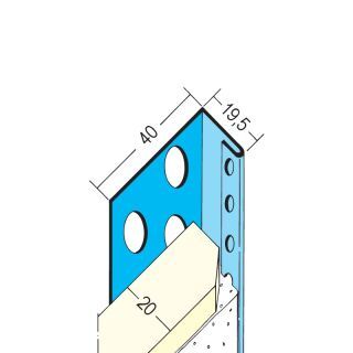 01133 250,0 Abschlussprofil für den Trockenbau 18 mm GK Stahl, verzinkt