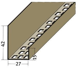 Protektorwerk Traufenbelüftungsprofil PVC