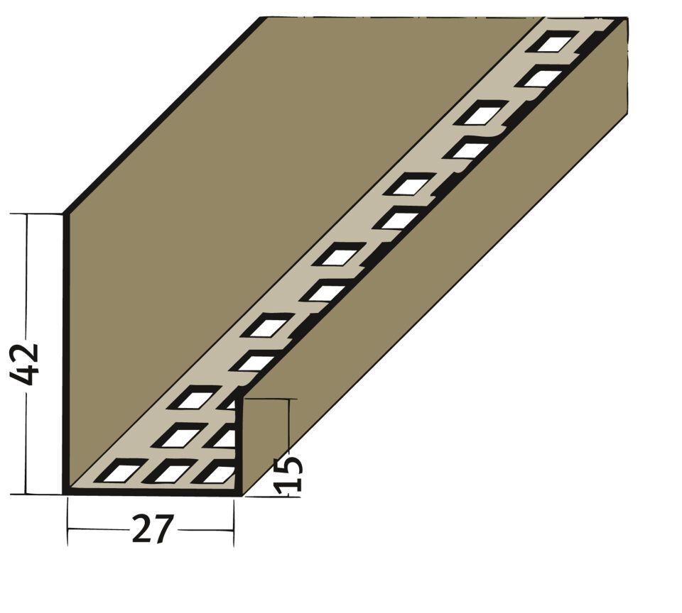 Protektorwerk Traufenbelüftungsprofil PVC