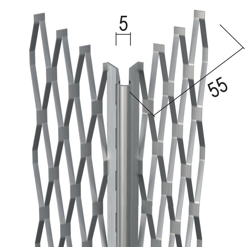 Protektorwerk Kantenprofil Innen- und Außenputz, runder Kopf