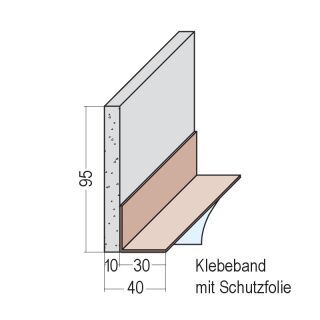03929 250,0 Bewegungsfugenprofil PVC Estrich Hart-PVC + PE Streifen