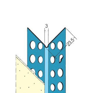 01030 250,0 Kantenprofil für den Trockenbau ab 1 mm, runder Kopf Stahl, verzinkt
