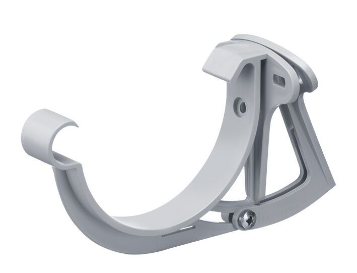 81239 BB NW 125 Stirnbrett-Rinnenhalter justierbar 9 - 30° NW 125 BB grau PVC-U