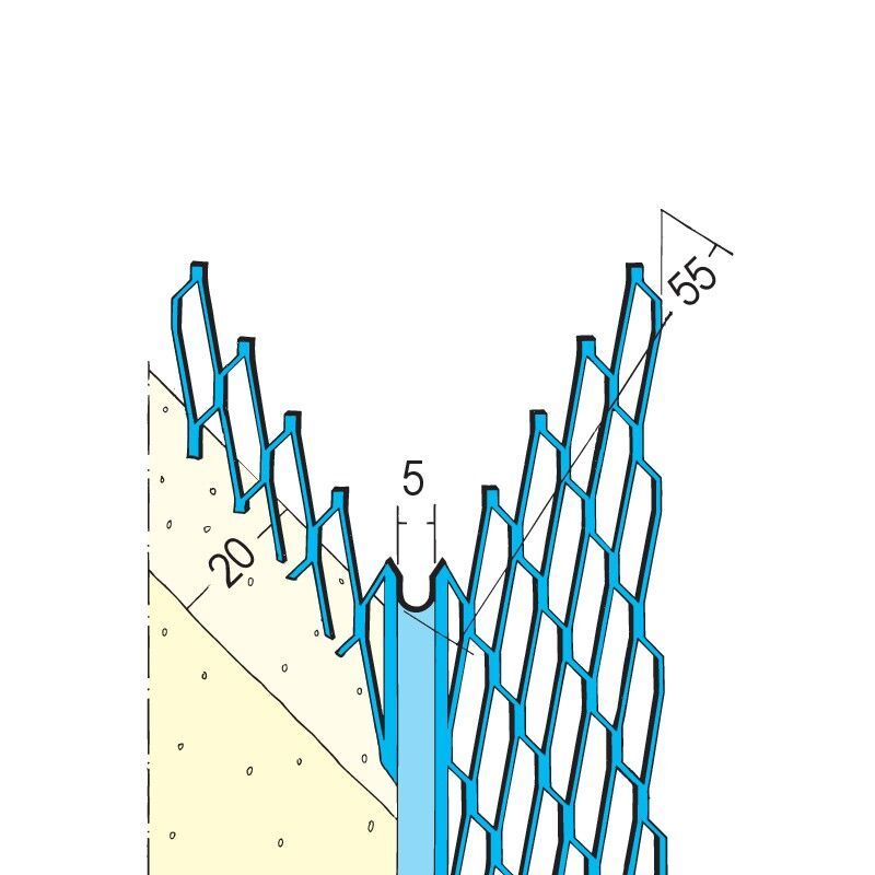 Protektorwerk Kantenprofil Innenputz, runder Kopf