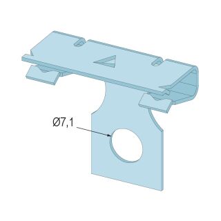 06580 Abhängekralle Flanschdicke 2-3 mm Federstahl, verzinkt