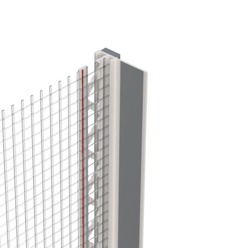 Protektorwerk Anputzdichtleiste mit Schattenfuge, Gewebe für WDV-Systeme