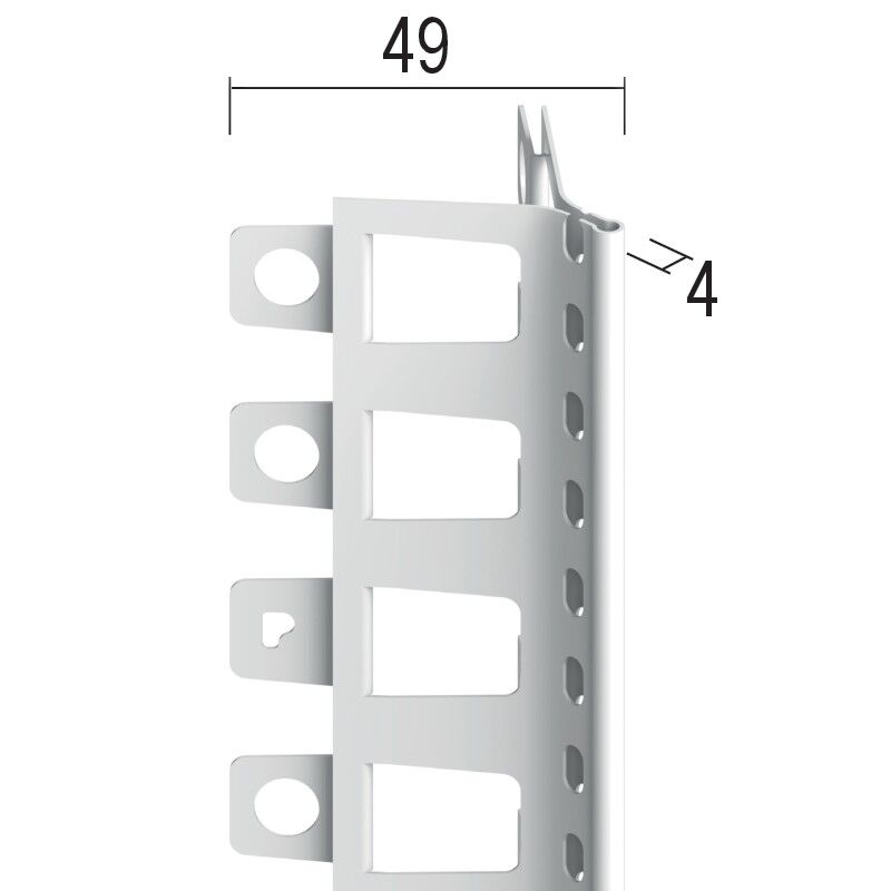 Protektorwerk Kantenprofil Innen- und Außenputz, runder Kopf