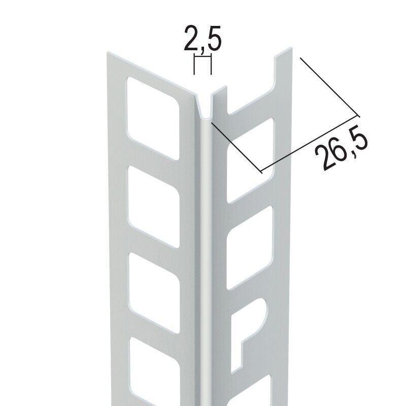 Protektorwerk Kantenprofil Innen- und Außenputz, runder Kopf