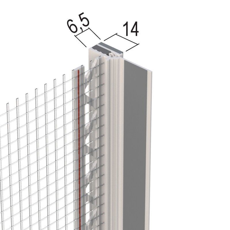 Protektorwerk Anputzdichtleiste mit Schattenfuge, Membran, Gewebe
