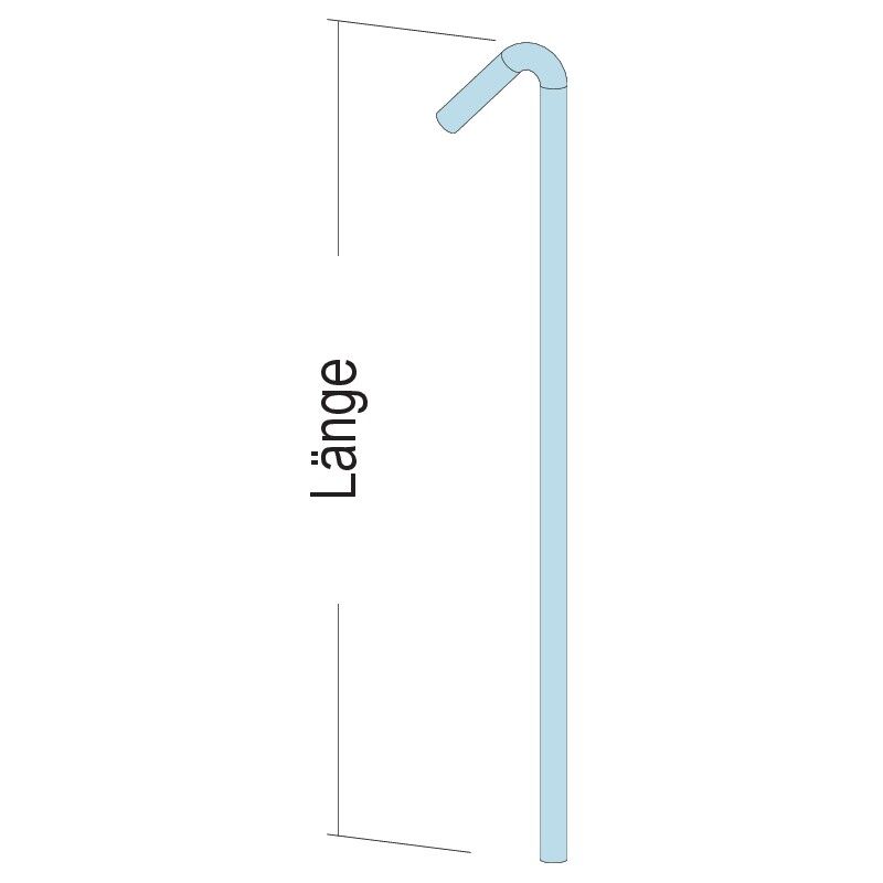 06055 Abhängedraht mit Haken 750 mm Stahldraht, verzinkt