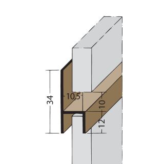 Protektorwerk Fugen-H-Profil vertikal / horizontal PVC