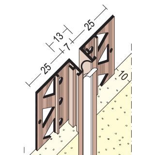03754 275,0 10 Bewegungsfugenprofil für den Innenputz 10 mm, Fläche/Ecke PVC