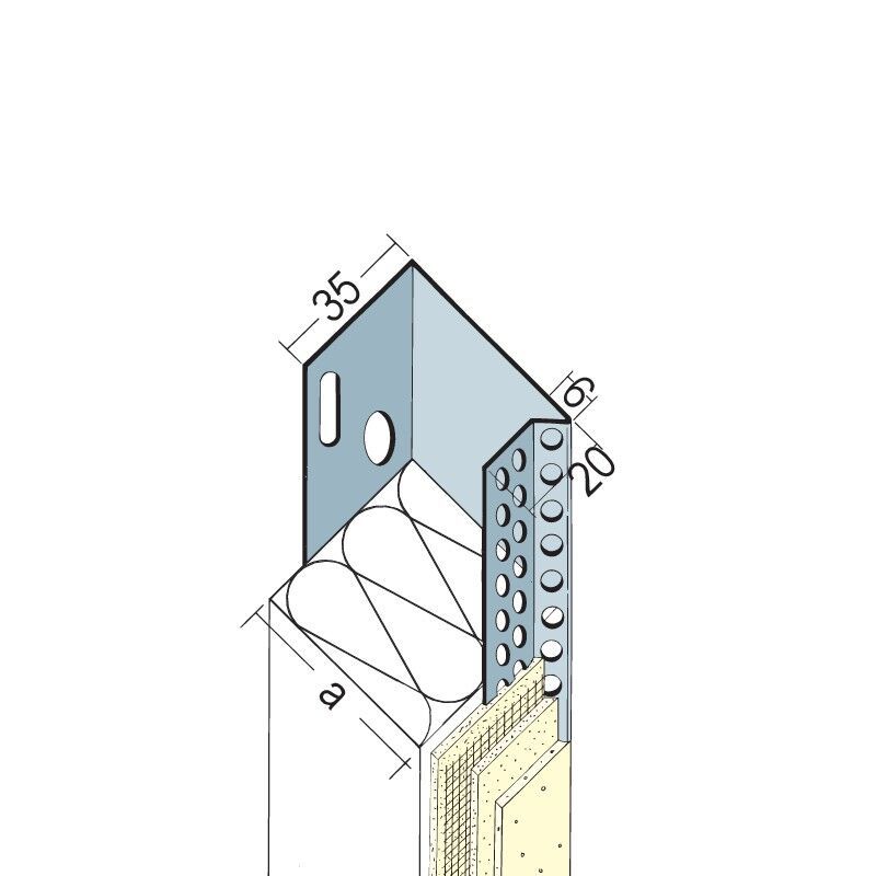 Protektorwerk Abschlussprofil, WDV-Systeme, Alu