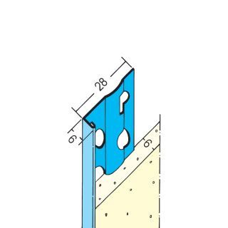 01216 250,0 Abschlussprofil für den Innenputz 6 mm Stahl, verzinkt