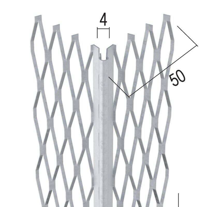 Protektorwerk Kantenprofil Innen- und Außenputz, runder Kopf