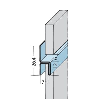Protektorwerk Fugen-H-Profil vertikal / horizontal Alu