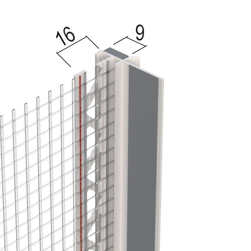 Protektorwerk Anputzdichtleiste mit Schutzlippe, Gewebe für WDV-Systeme
