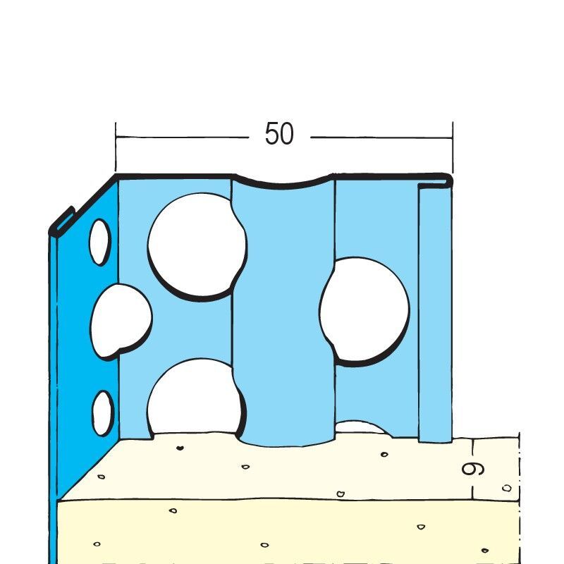Protektorwerk Kantenprofil Innenputz, runder Kopf