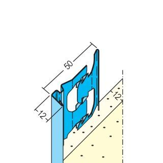 01218 250,0 Abschlussprofil für den Innenputz 12 mm Stahl, verzinkt