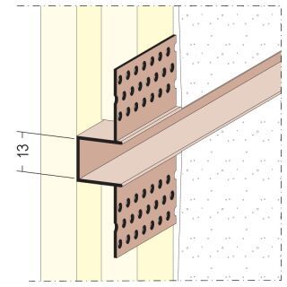 37724 305,0 10 Zierleiste für den Trockenbau ab 12,5 mm GK Hart-PVC