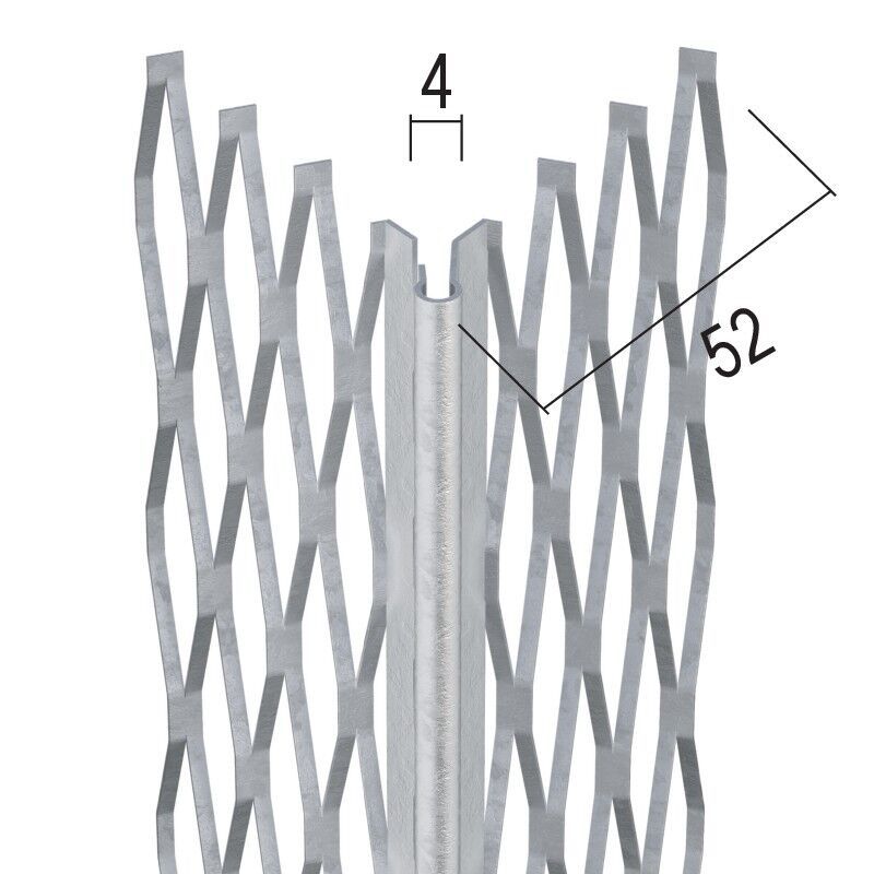 Protektorwerk Kantenprofil Innen- und Außenputz, runder Kopf
