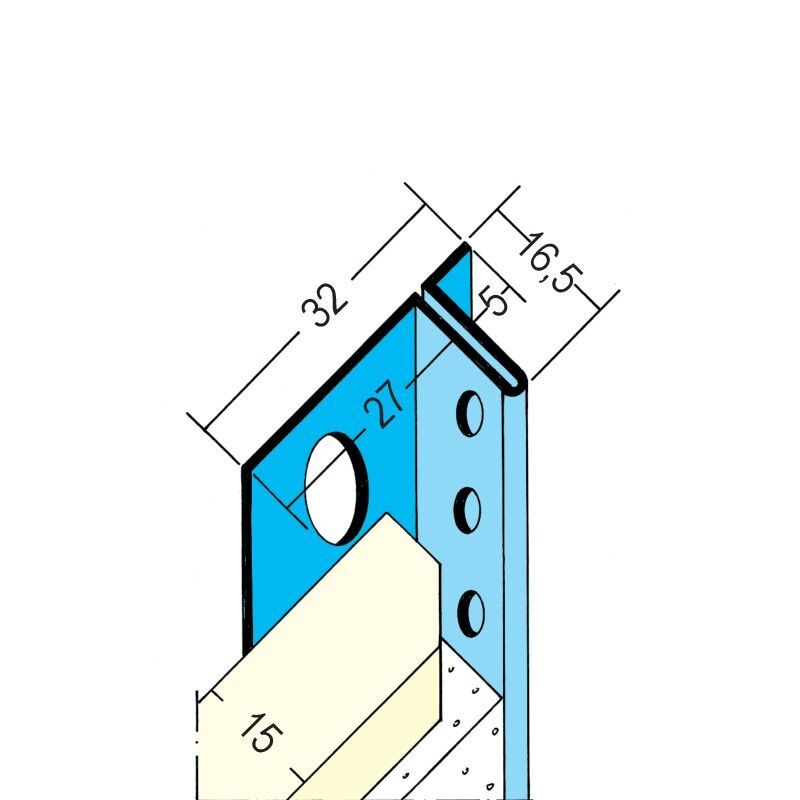 Protektorwerk Anschlussprofil mit Schattenfuge Trockenbau