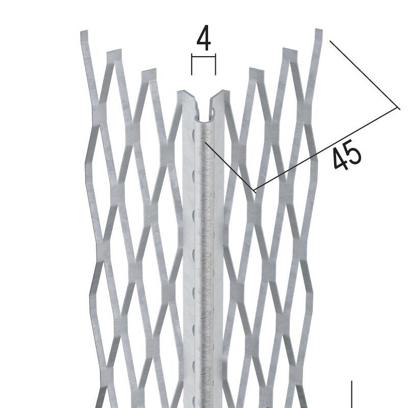 Protektorwerk Kantenprofil Innen- und Außenputz, runder Kopf
