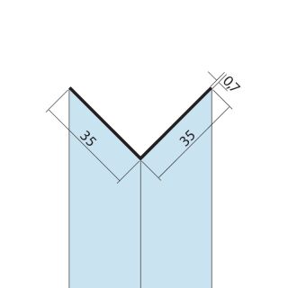 09435 250,0 90 Winkelprofil Alu schwarz 35x35x0,7 mm Aluminium