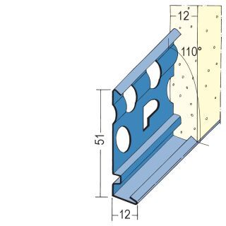 02225 300,0 Sockelprofil für den Innen- und Außenputz 12 mm Edelstahl
