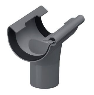 88607 91 DN 100/75 Ablaufstutzen zum Klemmen NW 100 / DN 75 91 anthrazit PVC-U
