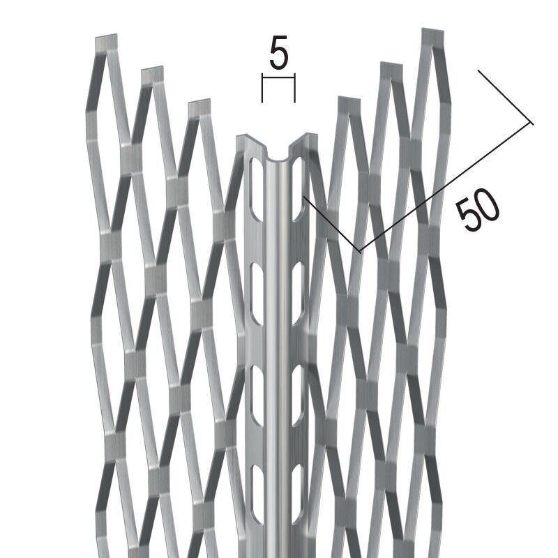 Protektorwerk Kantenprofil Innen- und Außenputz, runder Kopf