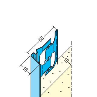 01220 250,0 Abschlussprofil für den Innenputz 18 mm Stahl, verzinkt