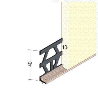 31432 250,0 10 Sockelprofil für den Innen- und Außenputz 10 mm Hart-PVC