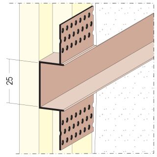37744 305,0 10 Zierleiste für den Trockenbau ab 12,5 mm GK Hart-PVC