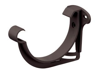 86208 BC NW 125 Stirnbrett-Rinnenhalter NW 125 BC dunkelbraun PVC-U