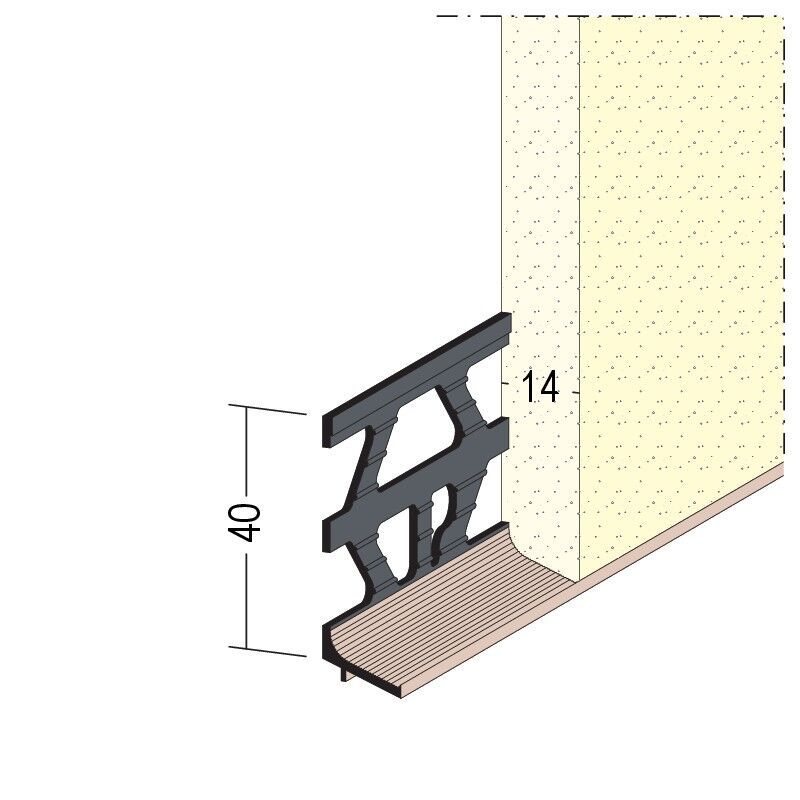 Protektorwerk Sockelprofil Innen- und Außenputz