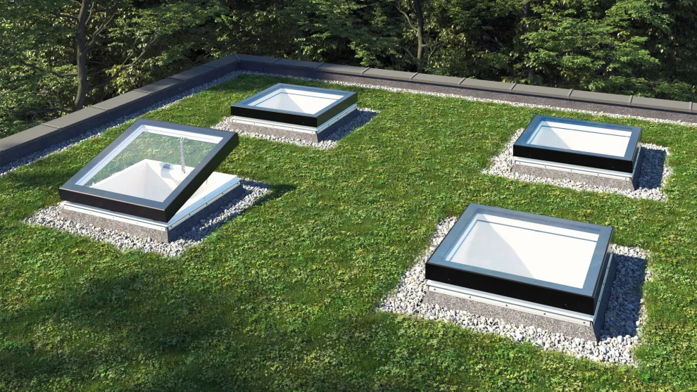 Top 100 Glass von VELUX Commercial – die neue Tageslichtlösung für Industrie-, Gewerbe- und öffentliche Bauten: funktional, energieeffizient und gestalterisch anspruchsvoll. © VELUX Commercial