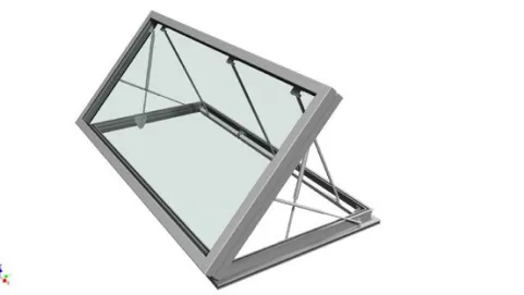 3D-Darstellung eines geöffneten Ventria TG-Flügels