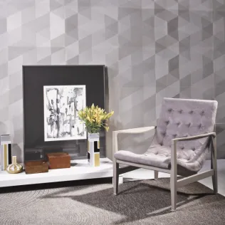 Designfliesen mit dreidimensionaler Prismenoberfläche GDM.DYAMANTE tile für Innen und Außen