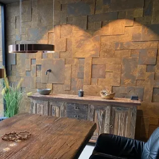Designfliesen GDM.MOSAICO tile in variierende Dicken von 1 - 2 cm für Innen und Außen
