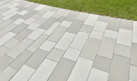 GDM.MOLINA stone Kleinpflaster Typ AM 8 cm proActive silco Kalkstein hell, mittel und dunkel proDrain