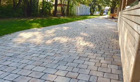 GDM.VIA stone, Mehrsteinsystem Typ AP 8 cm, nativo, Muschel-Kalk nuanciert