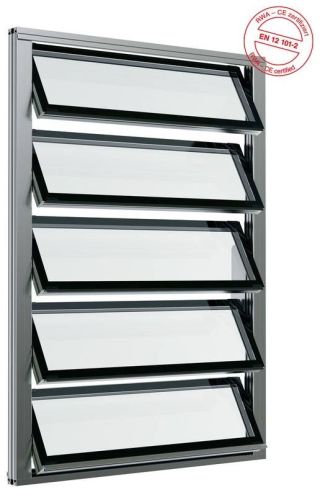 HAHN Lamellenfenster S9-iVt-05-Ganzglas
