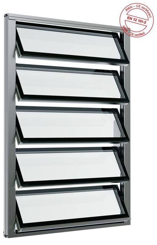 HAHN Lamellenfenster S9-iVt-05-Ganzglas